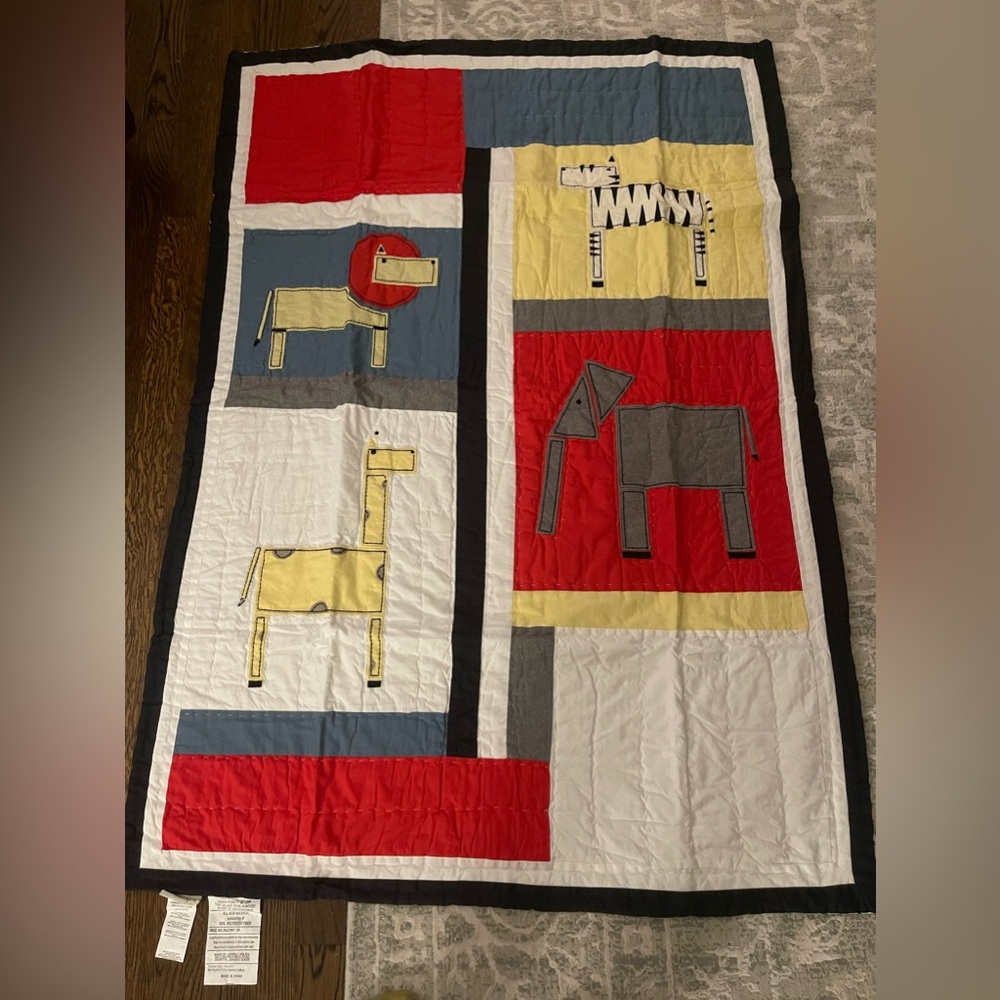 Ricki and Richi toddler quilt animals giraffe‎ Elephant